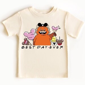 Camiseta Disney Turning Red Snack, Camiseta Disney Best Day Ever, Camiseta Disney Snacking World Tour, Camiseta Disneyland Trip Turning Red