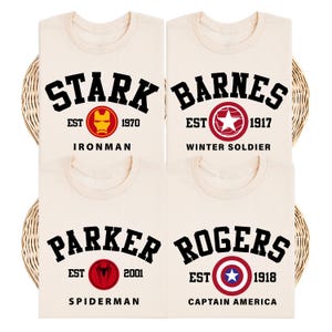 Avengers Superhero Shirt, Ironman T-Shirt, Spiderman Sweatshirt, Captain America Tee, Winter Soldier Hoodie, Barnes and Rogers Sweater