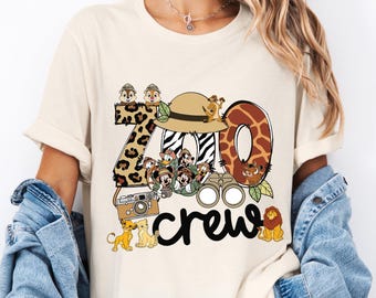Safari Zoo Crew Shirt, Comfort Colors® Wild Family Trip Tshirt, Animal Kingdom Vacation Tee, Jungle Theme Sweat, Zoo Birthday T-shirt