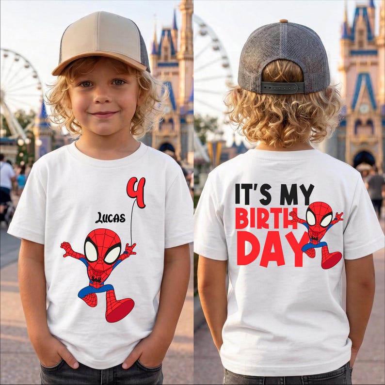 Spider Man Birthday Shirt, Superhero Birthday Boy T-Shirt, Spiderman Family Sweatshirt, Spider Birthday Party, Custom Toddler Birthday Tee