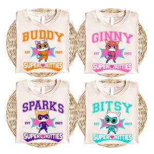 Super Kitties Shirt, Disney Buddy Cat T-Shirt, Bitsy Cat Sweatshirt, Ginny Cat Tee, Super Cats Hoodie, Disneyland Cat Crewneck