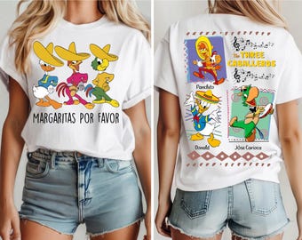 Margaritas Por Favor-tröja, De tre Caballeros-tröjan, Margarita-tröja, temapark-tröja, familjeutflyktströja