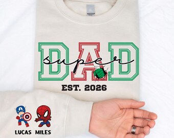 Dad Shirt,  Dad Shirt, Custom Dad With Kids Name Tee, Personalized  Dada T-Shirt,  Dad Gift