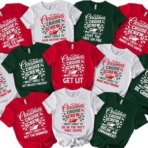 Benutzerdefinierte Weihnachtskreuzfahrt-Crew-Hemd, Feiertags-Urlaubs-T-Stück, Weihnachtskreuzfahrt-Reise-T-Shirts, höchstwahrscheinlich Weihnachtst-shirt