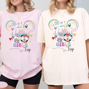 Minnie en Daisy Girls Trip Shirt, Disney Besties 2025 Tee, meisjes vakantieshirt, beste vriend zomertrip shirt, Magic Kingdom Tee
