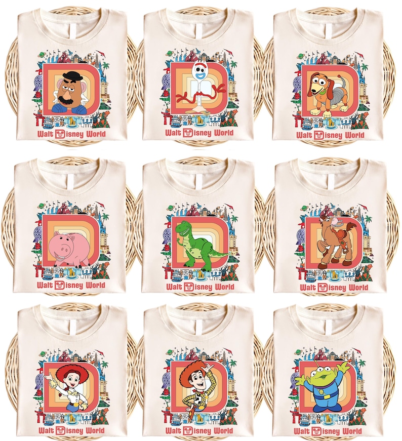Toy World T-Shirt, Jessie and Woody Shirt, Slinky Dog Sweatshirt, Mr. Potato Head Trip Tee, Buzz Lightyear Bo Peep Shirt image 3