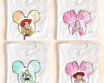 Toy Story Shirt, Disney Woody und Bo Peep T-Shirt, Buzz Lightjahre Sweatshirt, Mickey Head Toy Story T-Shirts, Disneyland Familienausflug Hoodie
