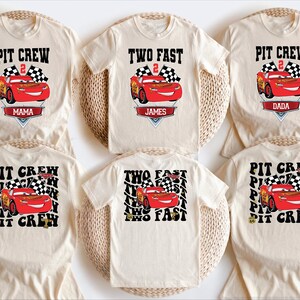 2nd Birthday Shirt, Pit Crew Birthday Shirt, Cars Birthday T-Shirt image 2