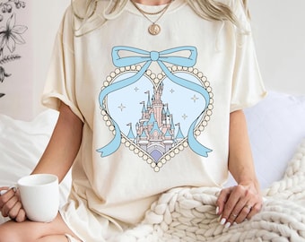 Coquette Shirt, Magical Castle Sweatshirt, Magic Kingdom Tee,  Girls Trip T-Shirt, Castle Coquette Bow Shirt