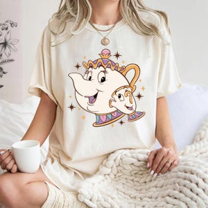 Disney Mrs. Potts and Chip Shirt, Beauty and The Beast Sweatshirt, Princess Belle Mom and Daughter Shirt, Disneyland Tea Pot and Cup T-Shirt