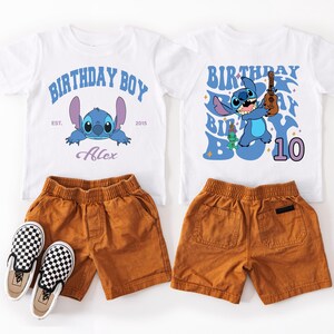 Stitch Birthday Boy Shirt, Disney Custom Birthday T-shirt, Stitch Toddler Birthday Sweatshirt, Stitch Party Gift Tee