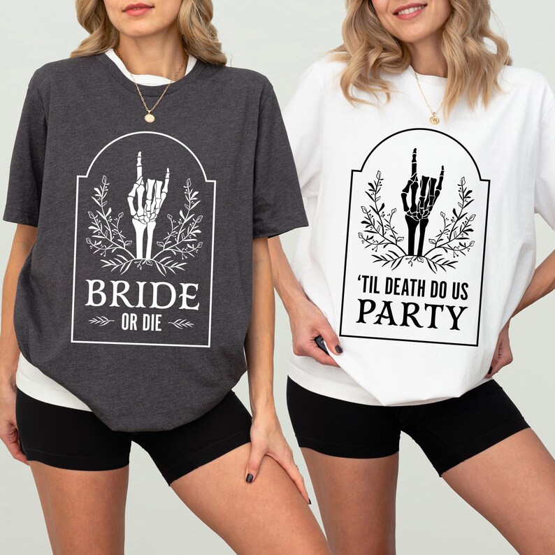 Rock Bachelorette, Bride or Die Shirt, Emo Bachelorette Party Tee, Punk Rock Bachelorette, Witchy Bachelorette Party TShirt