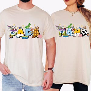 Toy Story Grandma Grandpa Shirt, Nana Papa Disney Grandparents Shirt, Buzz Lightyear Sheriff Woody Family Shirt, Disney Family Trip Shirt