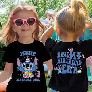 Stitich Birthday Girl Shirt, Disney Birthday Boy Tee, Lilo Stitch Kids Birthday T-Shirt, Disneyland Birthday Trip Gift, Stitch Toddler Tee