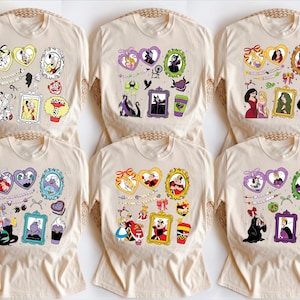 Villains Shirt, Disney Ursula Evil Queen Maleficent Sweatshirt, Coquette Bow Witches Tee, Disney Villains Halloween Tee