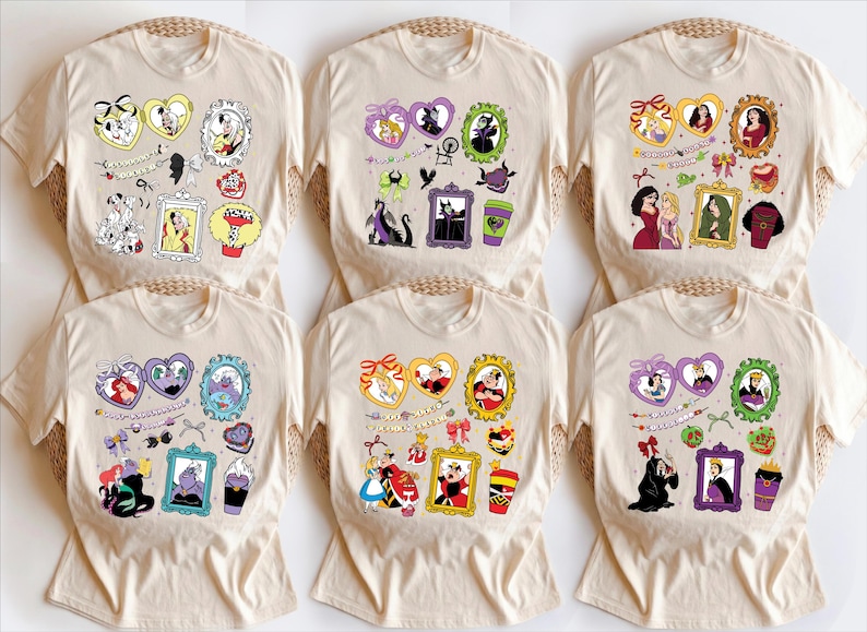 Villains Shirt, Disney Ursula Evil Queen Maleficent Sweatshirt, Coquette Bow Witches Tee, Disney Villains Halloween Tee