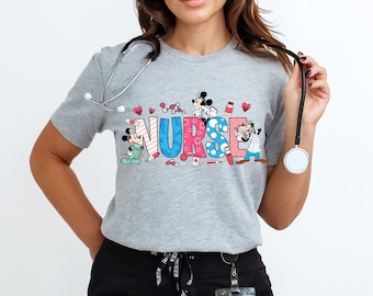 Pediatric Nurse Shirt,  Nursing Tee, Nurse Week Gift, Nurse Trip Shirt, Cute Nurse Shirt, Nurse Sweatshirt, RN Kids Nurse Shirt