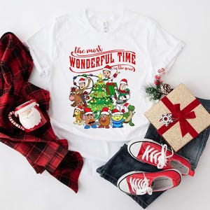 Disney Christmas Toy Story Shirt, Disney Christmas Tree Shirt, Disney Family Matching Christmas Shirt, Buzz Lighter Christmas Shirt