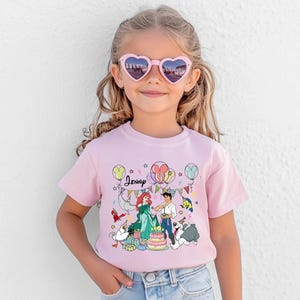 Little Mermaid Birthday Shirt, Disney Princess Ariel Birthday Girl T-Shirt, Mermaid Kids Tee, Custom Ariel Birthday Party Sweat