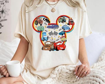 Camiseta Carros da Pixar, Camiseta Relâmpago McQueen da Disney, Moletom com Cabeça do Mickey, Camiseta Infantil Disney, Camiseta Tow Mater, Camiseta Doc Hudson, Sally Carrera