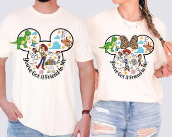 Toy Story Shirt, Disney Jessie and Woody T-Shirt, Disney Trip Sweatshirt, Mickey Head Besties Tee, You've Got A Friend In Me Pullover