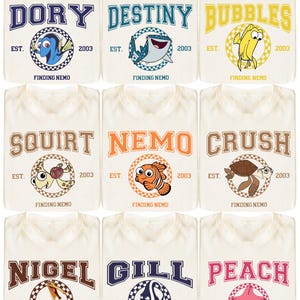 Disney Findet Nemo Shirt, Nemo und Freunde T-Shirt, Findet Dory T-Shirt, Crush und Squirt Sweatshirt, Pixar Nemo Passende Shirt
