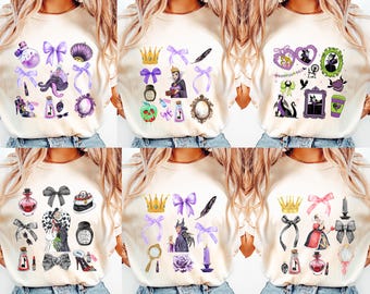 Villains Shirt, Maleficent Gift, Ursula T-Shirt, Evil Queen Sweatshirt,  Bad Witches, Villains Characters Tee