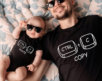 Dad and Son Shirt, Matching Dad and Kid T-Shirt, Gift For Husband, Father Daughter Tees, Daddy and Me Sweat, Father's Day Tee, New Baby Gift