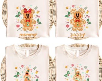 Gingerbread Shirt,  Christmas 2025 Sweatshirt,  and Friends Gingerbread Family Tee,  Very Merry Christmas Gift