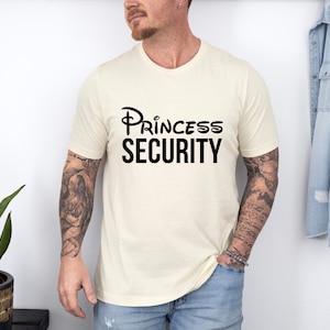 Princess Security Shirt, Disney Mickey Dad T-Shirt, Disneyland Men Sweatshirt, Mickey Boyfriend Tee, Security Husband Crewneck
