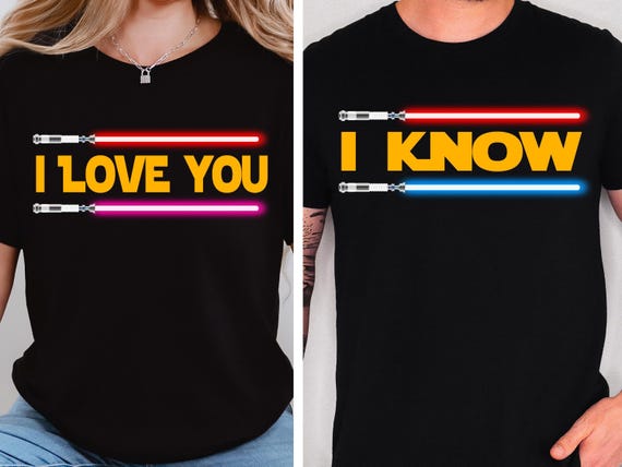 Galaxy Couple Shirt, I Love You I Know T-shirt, Han Solo and