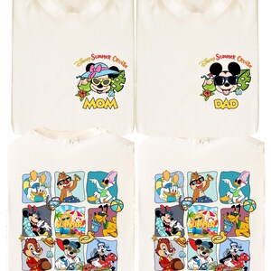 Disney Sommer Cruise Shirt, Benutzerdefinierte Familien Cruise T-Shirt, Micky und Freunde Sommer Reise T-Shirt, Disneyland Sommer Urlaub T-Shirts