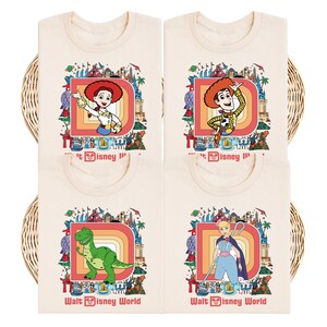 Toy World T-Shirt, Jessie and Woody Shirt, Slinky Dog Sweatshirt, Mr. Potato Head Trip Tee, Buzz Lightyear Bo Peep Shirt image 1