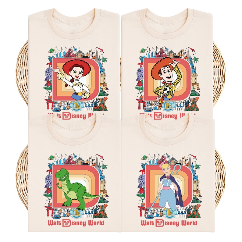 Toy World T-Shirt, Jessie and Woody Shirt, Slinky Dog Sweatshirt, Mr. Potato Head Trip Tee, Buzz Lightyear Bo Peep Shirt image 1