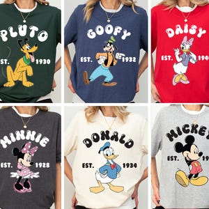 Mickey Mouse Shirt, Disney Minnie T-shirt, Daisy Duck Sweatshirt, Disneyland Goofy Dog Sweater, Disney World Donald Duck Hoodie