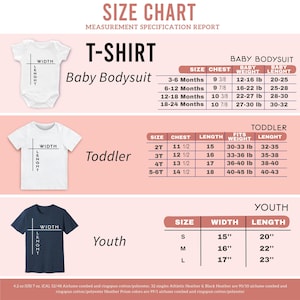 a baby bodysuit size chart with measurements