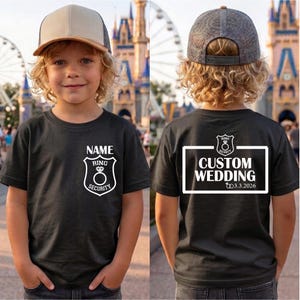 Ring Sicherheit Rundhalsausschnitt, Benutzerdefiniertes Kleinkind-Hochzeits-Sweatshirt, Ringträger Hoodie, Ring Sicherheit für Kinder, JR Trauzeugen, Ehering Pullover