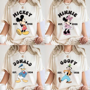 Mickey Mouse Shirt, Disney Minnie T-shirt, Daisy Duck Sweatshirt, Disneyland Goofy Dog Sweater, Disney World Donald Duck Hoodie