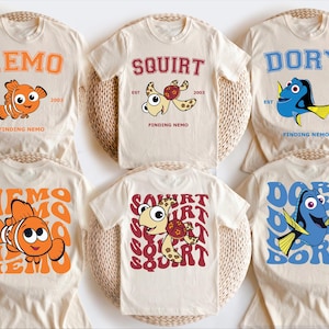 Finding Nemo Shirt,  Nemo and Friends Tee, Crush and Squirt Sweater, Finding Dory T-Shirt, Nemo Family Matching Tee
