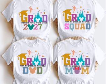 Grad 2027 Shirt, Graduation Castle Family Trip Tee, Magic Kingdom Graduate Trip Shirt, Class of 2027 T-Shirt