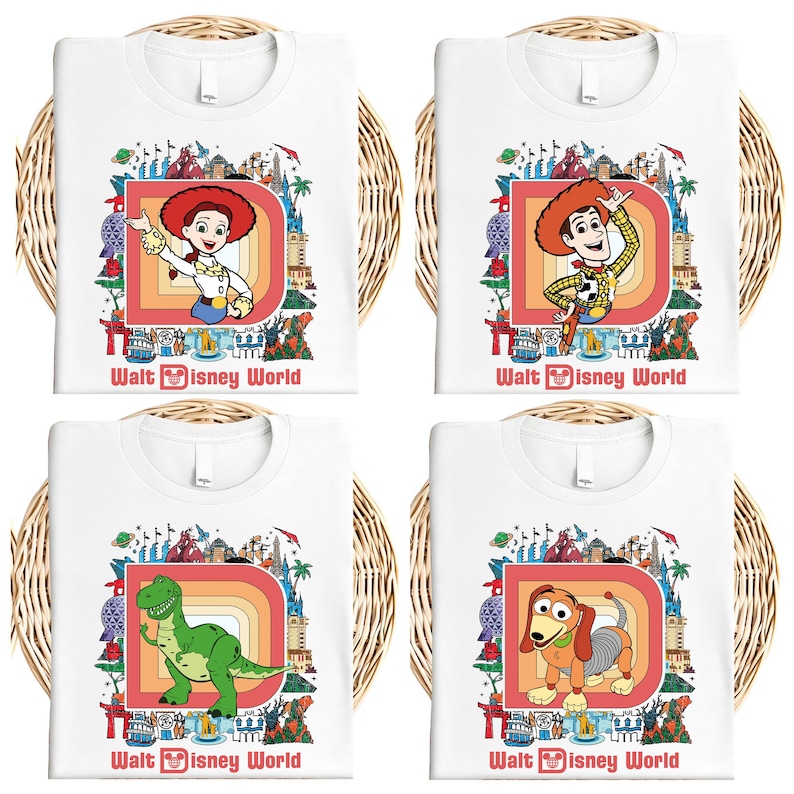 Toy Story Walt Disney World T-Shirt, Sheriff Woody Shirt, Slinky Dog Sweatshirt, Mr. Potato Head Trip Tee, Disneyland T-Rex and Forky Shirt