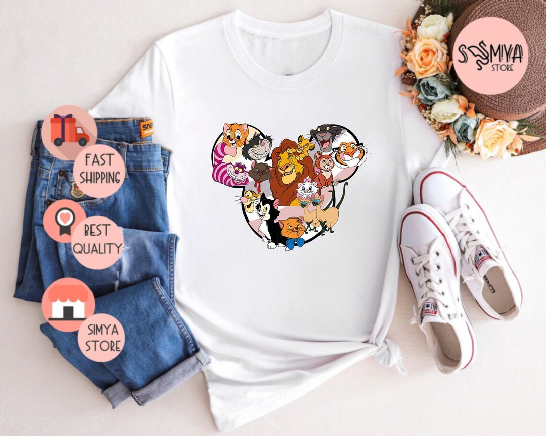 Disney Cat Shirts
 Disney Cats Shirt Disney Pets Shirt Mickey and Cats Shirt Disney Cat