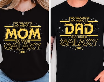 Bester Vater im Galaxy Shirt, Star Wars Mama T-Shirt, Vatertagsgeschenk, Galaxy's Edge Familie Sweatshirt, Disney Beste Mama überhaupt T-Shirt
