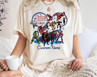Marvel Day At Sea Disney Cruise-tröja, Avengers-kryssningströja, Marvel-semestertröja, Cruise Line 2026 Thor Iron Man Hulk-kryssningsresa-tröja