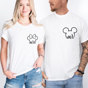 Disney Mr and Mrs Couple Matching Shirts, Mickey Wife Husband Shirts, Disney Mickey Couples Shirts, Disney  Wifey Hubby Shirt