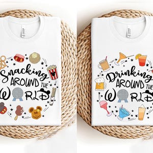 Disney Epcot World Tour Shirt, Disneyland Tee, Drink Around The World Shirt, World Traveler Food and Wine Festival Shirt, Drinking Squad Tee