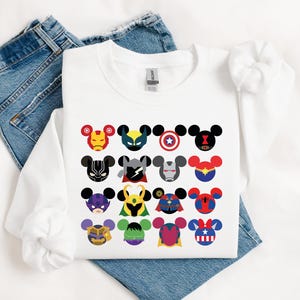 Avengers Disney Shirt, Mickey Marvel Tee, Avengers Superheroes Sweatshirt, Captain America Gift, Iron Man Tee, Mickey Head Spiderman TShirt