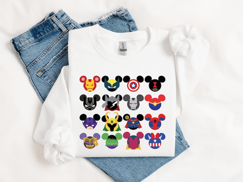 Avengers Disney Shirt, Mickey Marvel Tee, Avengers Superheroes Sweatshirt, Captain America Gift, Iron Man Tee, Mickey Head Spiderman TShirt