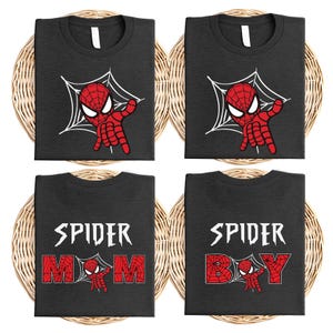 Spiderman Familie Shirt, Disney Spider Boy T-Shirt, Spidey Geburtstagsgeschenk T-Shirt, Avengers Party T-Shirt, Spinne Mama Papa Sweatshirt