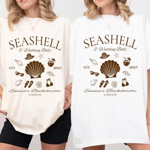 Custom Beach Bachelorette Shirt, Beach Bach Party T-Shirt, Gifts For Bridesmaid, Bachelorette Trip Tee, Beach Wedding Party Tees